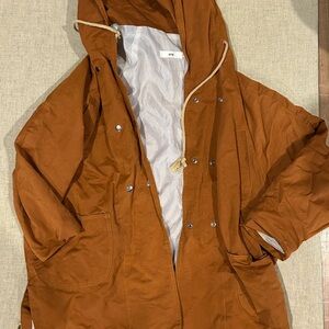 Women's Brown Hooded Jacket